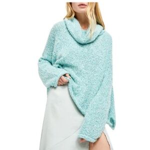 NWT Free People Aqua Star BFF Sweater